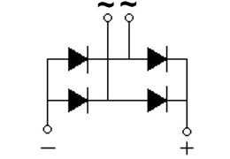Circuito ponte raddrizzatore monofase