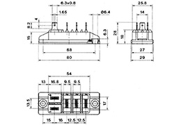 Raddrizzatore A Ponte Trifase SQL 50A 1000V - Con Dissipatore Alluminio, Per Generatori - Foto 2