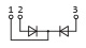 Connection diagram of diode module MD4-515