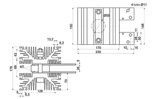 Heatsink dimensions