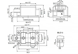 Schema del modulo a diodo tiristore