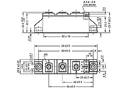 Schema del modulo a diodo tiristore