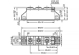 Schema del modulo a diodo tiristore