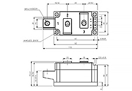 Schema del modulo a diodo tiristore