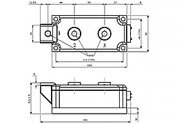 Schema del modulo a diodo tiristore