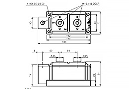 Schema del modulo a diodo tiristore