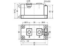 Schema di Singolo Modulo a tiristori