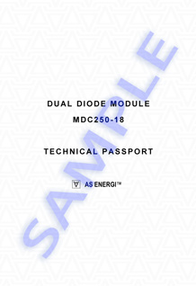 Technical Passport