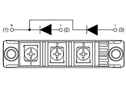 Schema del circuito dei moduli a diodi