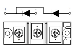 Schema del circuito dei moduli a diodi