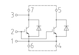 Topologia del modulo IGBT FZ1200R17HE4P