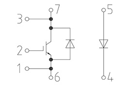 Topologia del modulo IGBT DD1000S33HE3