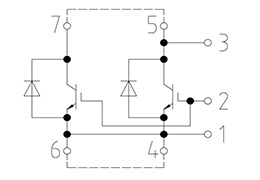 Topologia del modulo IGBT DD400S45KL3_B5
