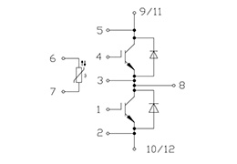 Topologia del modulo IGBT FF1400R17IP4P