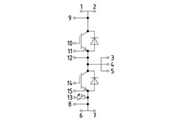 Topologia del modulo IGBT FF1800XTR17T2P5P