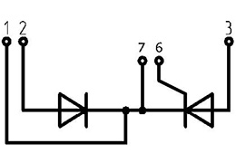 Moduli a diodi a tiristori MD/T4-320-36-A2