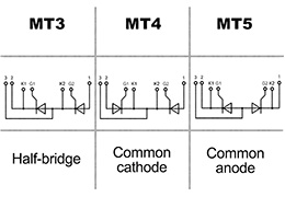 SCR Moduli a tiristori MT3-1000-12-D Moduli a tiristori MT3-1000-12-D