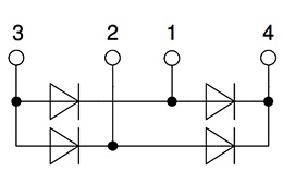 Circuito ponte diodo monofase