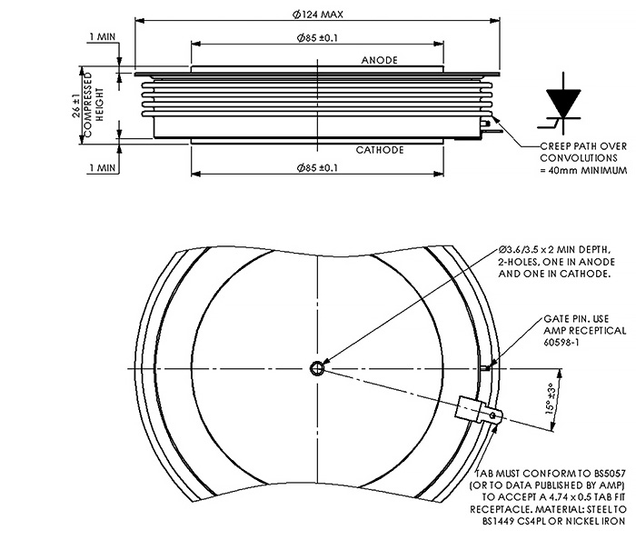 Dimensioni W107