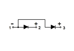 Schema del circuito del modulo a doppio diodi CN412299C