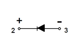 Schema del circuito del modulo a diodo singolo CS411499C