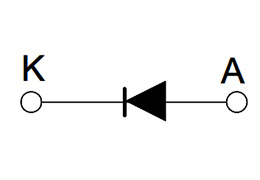 Schema del circuito del modulo a diodo singolo LS813245