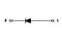Schema del circuito del modulo a diodo singolo NS410626