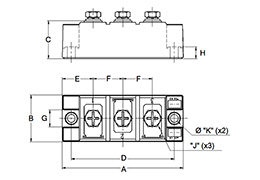 Modulo a diodo singolo CZ611816C