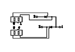 Schema del circuito dei moduli a tiristori Schema del circuito dei moduli a tiristori