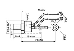 SCR bullone Triac Tiristore