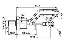 SCR bullone Triac Tiristore
