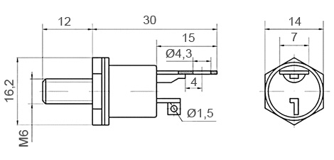 dimensioni TC122-25-4 (TS122-25-4)
